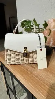 ✨NWT Ted Baker Poppy May Basketweave Bag Beautiful Summer Beach Durable Genuine