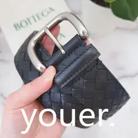 在飛比找蝦皮購物優惠-二手正品Bottega Veneta BV 黑色 牛皮編織 