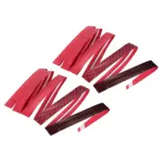 2Pcs 5.9ft PU Racket Overgrip Grip Tape Non-Slip with Damping Ridges, Red