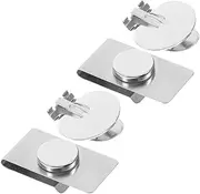 [BESPORTBLE] Magnetic Tie Clip Stainless Tie Clip Tie Collar Bar Pin Silver Steel