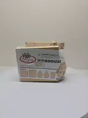The Home Depot Kids Workshop Wood Birdhouse Bird House Kit NIP D84