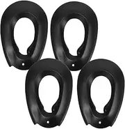 ERINGOGO 2pairs Protective Hair Dyeing Earmuffs Hair Cap Ear Covers Reusable Dye Earflap Professional Styling Ear Shield Black