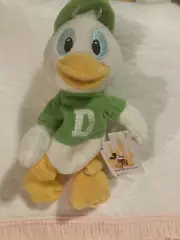 Walt Disney World DEWEY DUCK 7" Mini Bean Bag Plush NOS Brand New W/Vintage Tag