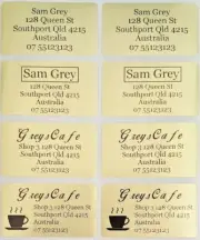 56 Gold Personalised Name / Address Label Stickers- XL (45*25mm) Dishwasher Safe