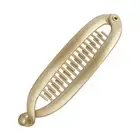 Gold Silver Fish Shaped Hairpin Ponytail Banana Hair Clip Headband For Women IL