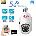 HD 1080P 5G WiFi Wireless IP Camera E27 Light Bulb Home Security Night Vision AU