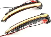 2pcs LED Dynamic Turn Signal Side Mirror Indicator Sequential Light Compatible with Au-di TT TTS TT RS MK3 8S 2015-2020 R8 2016-2020