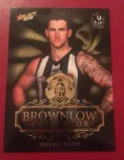 2018 AFL Select Footy Stars Brownlow Gold Predictor JEREMY HOWE BPG29 051/250