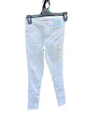 Cat & Jack Girl's High-Rise Ultimate Stretch Skinny Jeans - White Size 6