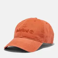 在飛比找森森購物網優惠-Timberland 中性款橘紅色棉質帆布棒球帽|A1F54