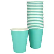 Robins Egg Blue Paper Cups 354ml (Pack of 20)