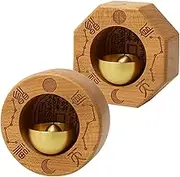 Door Chime - Ring Door Chime | Door Chimes & Bells | Magnetic Door Chime | Magnetic Attached Doorbell | Wooden Front Door Ornaments | Wood Door Chime Bell Decoration for Business When Entering