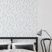 ASHER- Large Pattern Wall Stencils- Scandinavian Decor Stencil For Painting