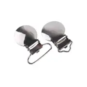 Round Metal Dummy Clips Nipple Buckle Pacifier Clip DIY Soother Chain Holder Toy
