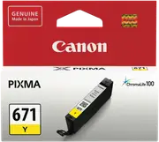Canon CLI671Y Yellow Ink Cartridge