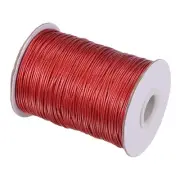 Beading Thread Bracelet Weave Craft Cord 1mm 159M/Roll, Wine Red