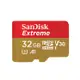 SanDisk Extreme MicroSDHC UHS-I(V30)(A1) 32GB 記憶卡