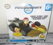K'Nex Mario Kart Wii Diddy Kong And Standard Kart Building Set Legos BRAND NEW