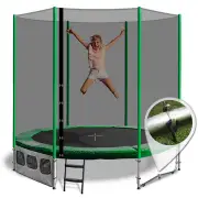 OZ Trampolines Summit Round 6 Ft. Above Ground Trampoline - Green