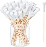 Meanplan Golf Tee Toothpicks for Appetizers Masters Hole in One Party Golf Themed Tee Skewers Bamboo Cocktail Picks for Sandwich Fruit Catered Events Buffet Supplies, White(200 Pcs,5.91 inches)