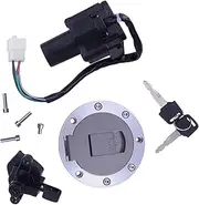 Ignition Switch 1 Set for XJR600 for XJR400 for YZF1000R for YZF600R 1998 1997 Motorcycle Ignition Switch Lock Gas Fuel Cap Key Motorcycle Ignition Switch Lock