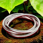 925 Sterling Silver 3 Circles Bangle Bracelet Glossy Charm Jewelry for Men Women