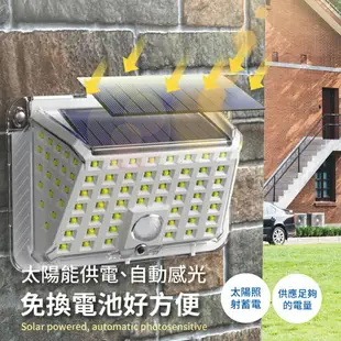 LED 太陽能感應燈 人體感應燈 COB燈 壁掛燈 感應燈 車庫燈 戶外照明燈【AAA6846】