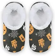 [Caihoyu] Kids Girls Boys Closed Back House Slippers Fuzzy Fleece Anti-Skid Sole Soft Warm Funny Slippers Indoor Outdoor Winter Bedroom