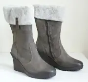 $650 PAUL GREEN GIANNI Genuine Lamb Skin Wool Winter Boots Women's 9