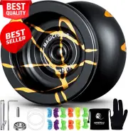 N11 Professional Unresponsive Yoyo, Alloy Aluminum with Bag, Glove, and Strings.