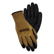 Magid All Purpose Flexible Fit Knit Latex Palm Sure Grip Gloves, Grey (Large)