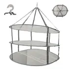 3 Tier Folded Mesh Clothes Hanging Dryer Sweater Drying Rack Underwear Drier