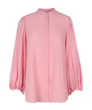 Alexander McQueen Mandarin Collared Blouse IT40 Pink