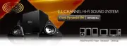 2.1CH USB HI-FI SPEAKER SYSTEM..DARK PYRAMID.COMPUTER,PC, IPOD,PHONE, LAPTOP D8U