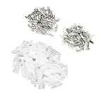 Spade Crimp Terminals Female Male 50Pcs/Each With 100Pcs Insulating Sleeves Ttu
