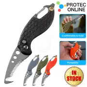 Unboxing outdoor knife Folding Knife Keychain Serrated Hook Multifunctional