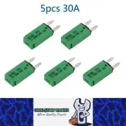 5 x 30Amp Mini Blade Fuse Circuit Breaker Auto Reset Circuit Breaker 30A (5pcs)