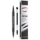 2-in-1 Brow Microblading Eyebrow Pen Fork-tipped Brush Non-irritating Formula