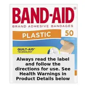 Band-Aid Plastic Strips 50 Pack