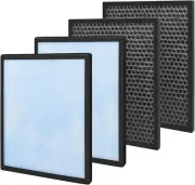 2 Pack Carbon + HEPA H13 Smoke Remover Filter for Hathaspace HSP001 Air Purifier