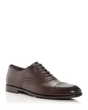 Ferragamo Men's Cortez Leather Cap Toe Oxfords