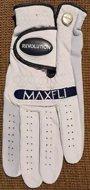 Maxfli Revolution Golf Glove Left Hand Small White/Gray, Urethane Leather Glove