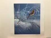 Daniel Smith Snow Song Winter Cardinal Artist Proof Signed Art Print New