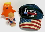 DONALD J TRUMP Baseball Cap Dashboard Hawaii Bobblehead Squeeze Stress Ball