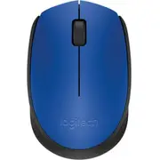 Logitech M171 Mouse - Radio Frequency - USB - Blue, Black - Wireless - 1000 dpi - Scroll Wheel - Symmetrical