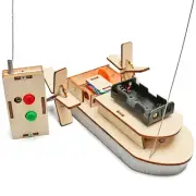 DIY Science Toys Remote Control Boat Kids STEM Educational Experiment Puzzle CR