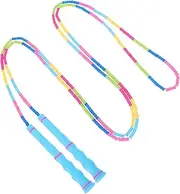 DECOMELODY 1Pc Skipping Rope Lightweight Portable Jump Rope for Fitness Exercise and Outdoor Activities for Beginners with Tpu Material and Beaded Handle Design
