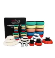 CARROAD 44pcs Drill Buffing Pad Detail Polishing Pad Mix Size Car Detailing K...