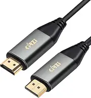 [Kirzi] 4K DisplayPort to HDMI Cable Adapter, [Aluminum Shell] High Speed (1440P 60Hz, 1080P 120Hz) Uni-Directional DP to HDMI Cord Compatible for Dell, HP, Insignia, Samsung Monitor,Projector. (66ft)