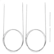 2pcs 39.37" Circular Knitting Needles US 0/2.0mm Needles 5.51" Short